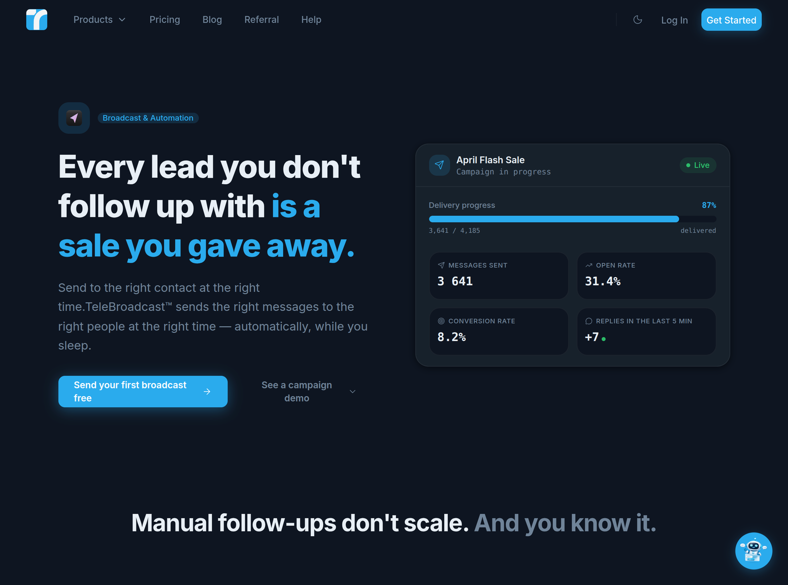 Screenshot 3 de TeleGrowth - Suite SaaS pour Business Telegram