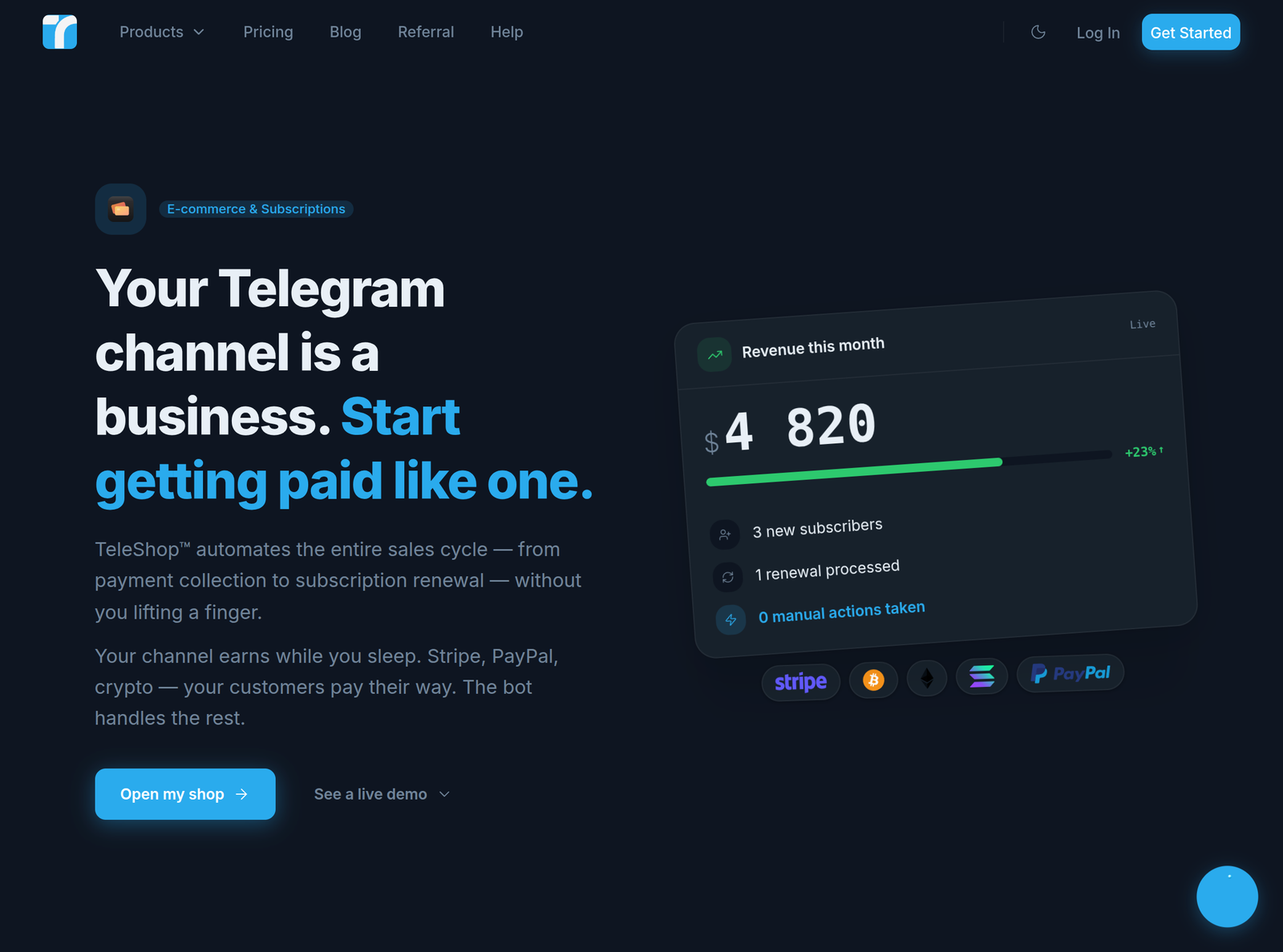 Screenshot 5 de TeleGrowth - Suite SaaS pour Business Telegram