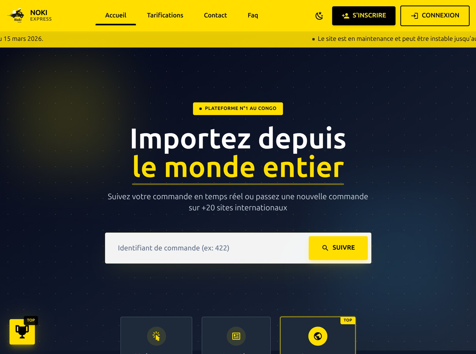 Screenshot 1 de Noki Express - Plateforme d'Import/Export