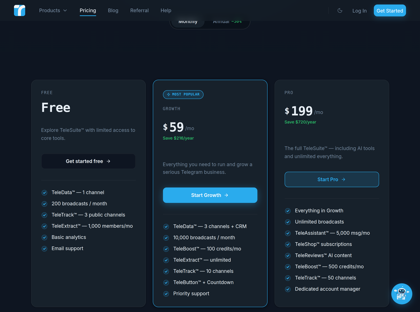 Screenshot 2 de TeleGrowth - Suite SaaS pour Business Telegram
